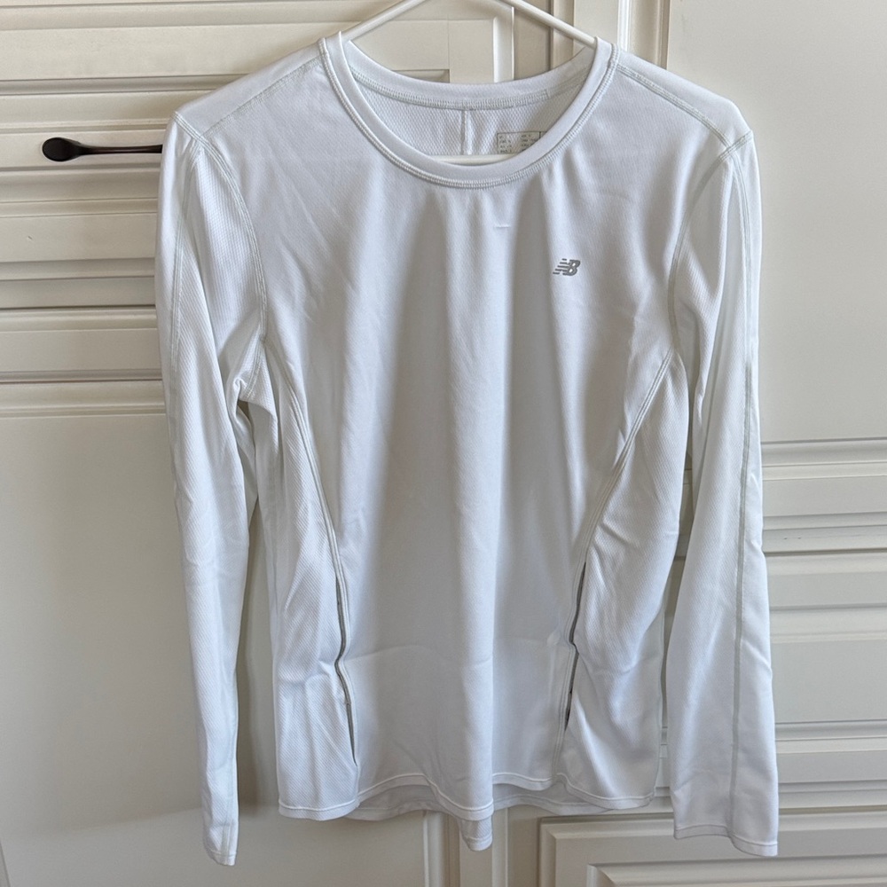 New Balance Women's Classic White Long Sleeve Running Tee